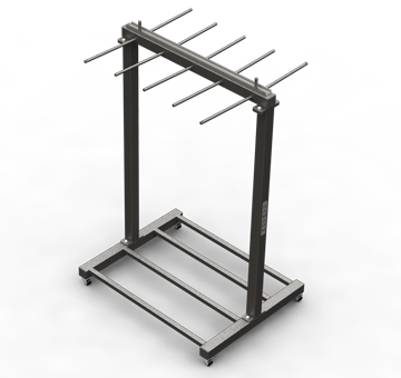 Belt/Medicine Ball Rack With Wheels