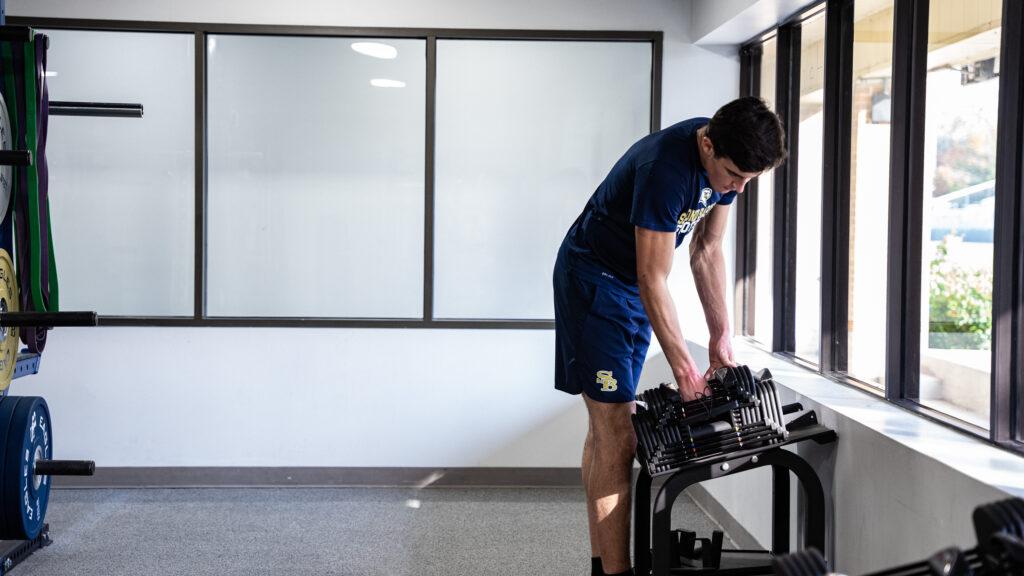 Powerblocks: Samson's #1 Adjustable Dumbbells Solution Athlete_PowerBlock_Versatile_Weight_Room