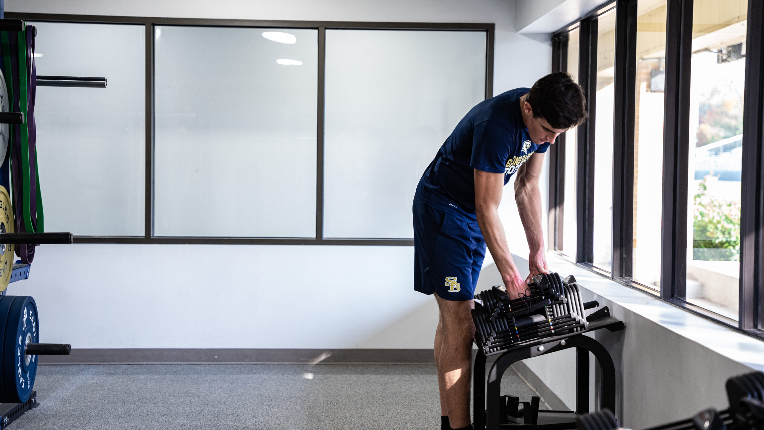 Powerblocks: Samson's #1 Adjustable Dumbbells Solution Athlete_PowerBlock_Versatile_Weight_Room